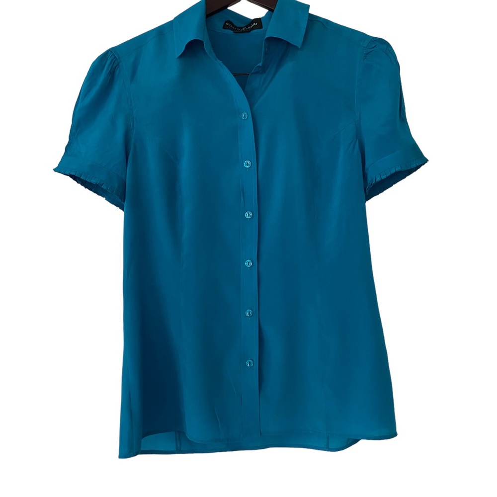 Marciano Green-Blue/Turquoise Buttoned-down Blouse - Size M